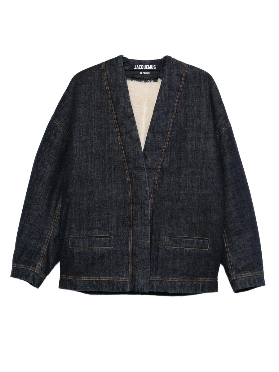 JACQUEMUS Cotton Denim Cardigan for Women - FW25 Collection