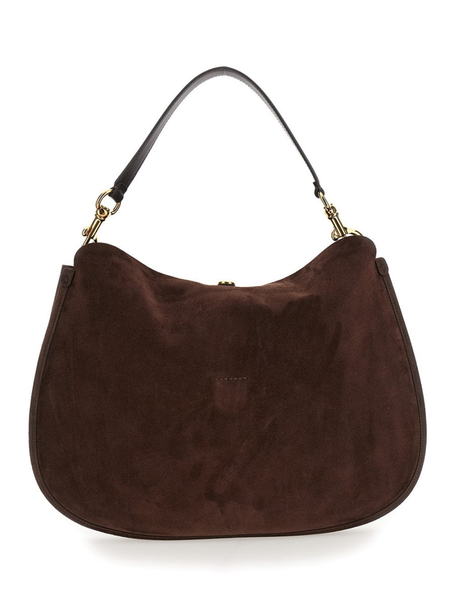 ETRO Mini Suede Shoulder Bag - 31 cm x 43 cm x 6 cm