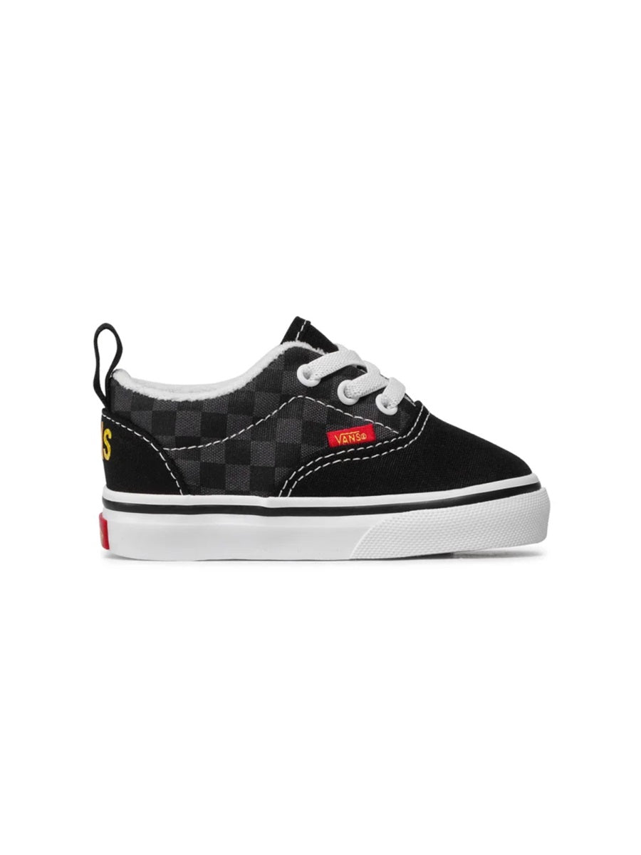 VANS Mini Era Elastic Lace Sneakers with Flame Logo