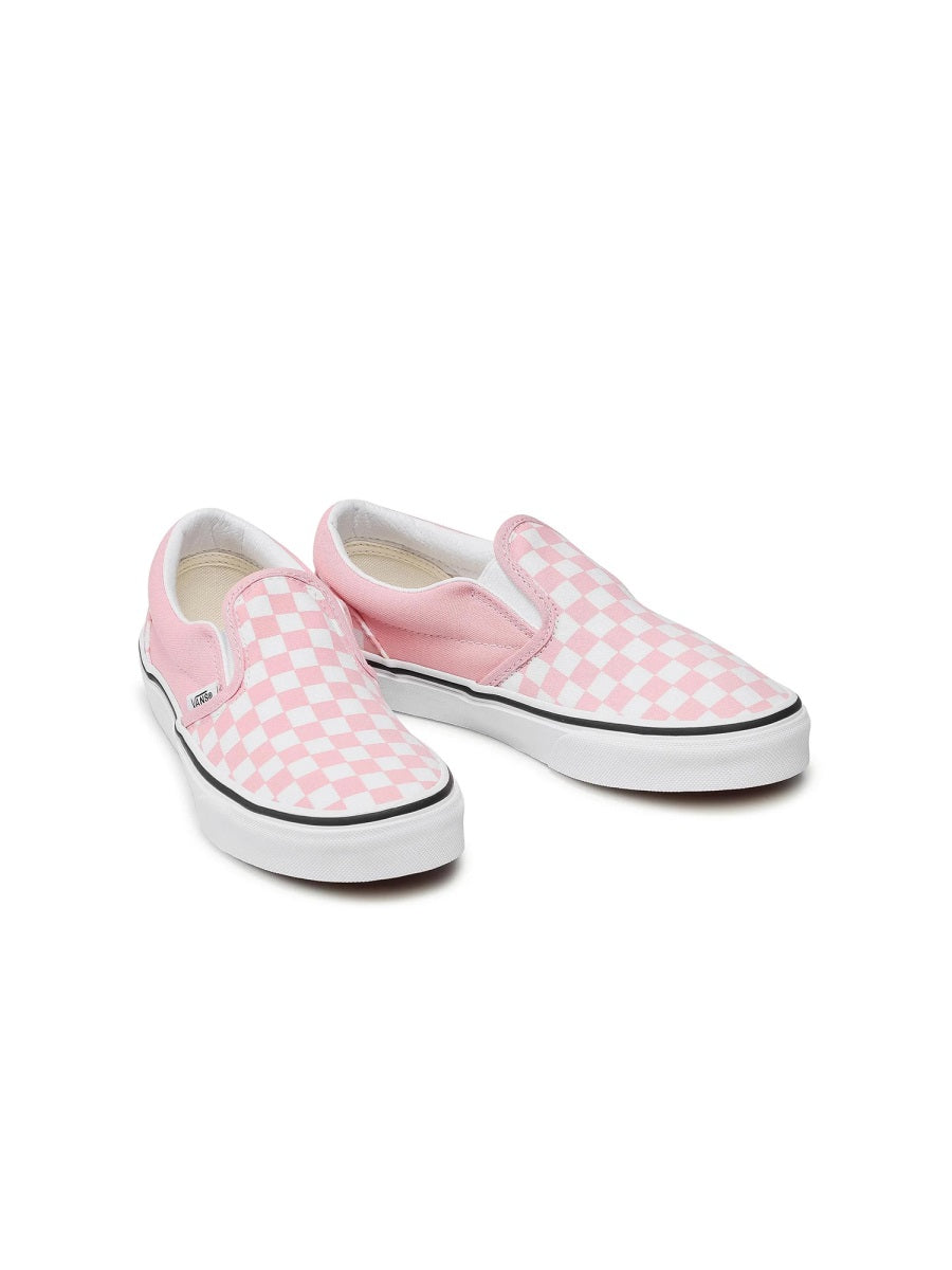 VANS Classic Slip-On Sneakers for Girls - Mini Checkerboard Style