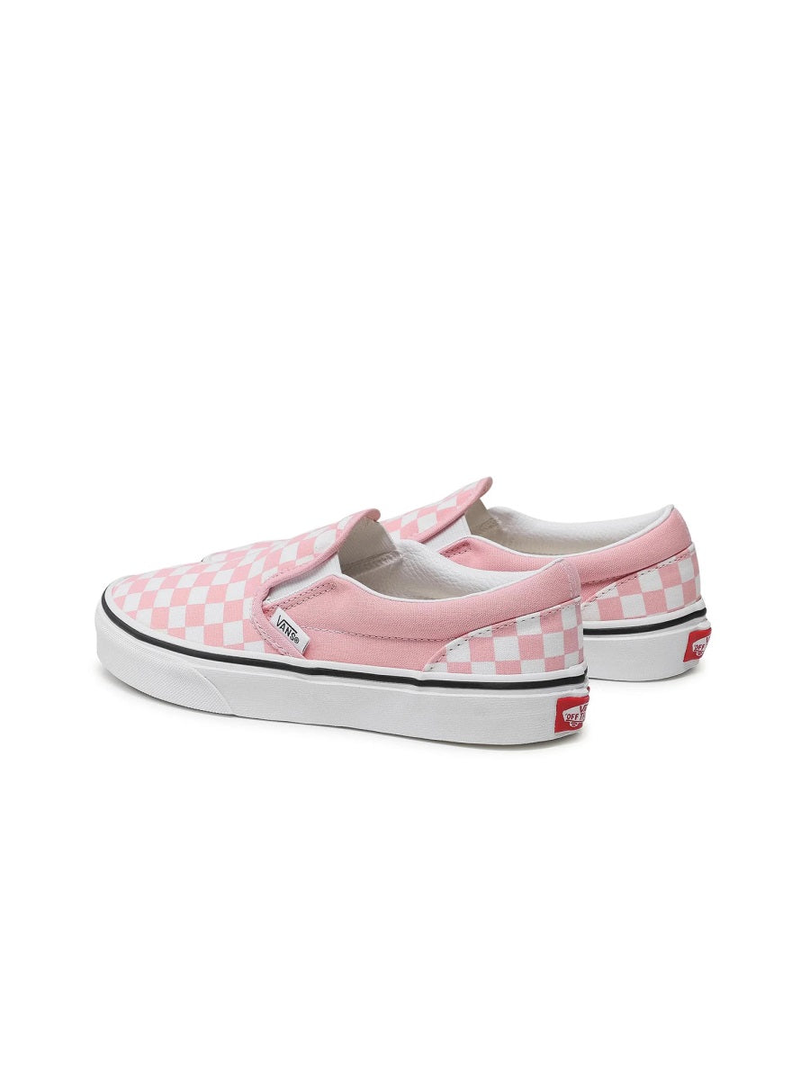 VANS Classic Slip-On Sneakers for Girls - Mini Checkerboard Style