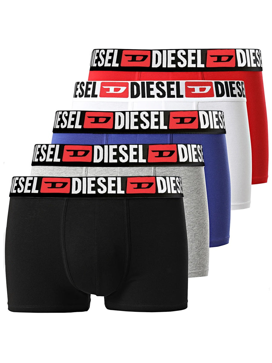 DIESEL 5-Pack Logo Boxer Briefs for Men