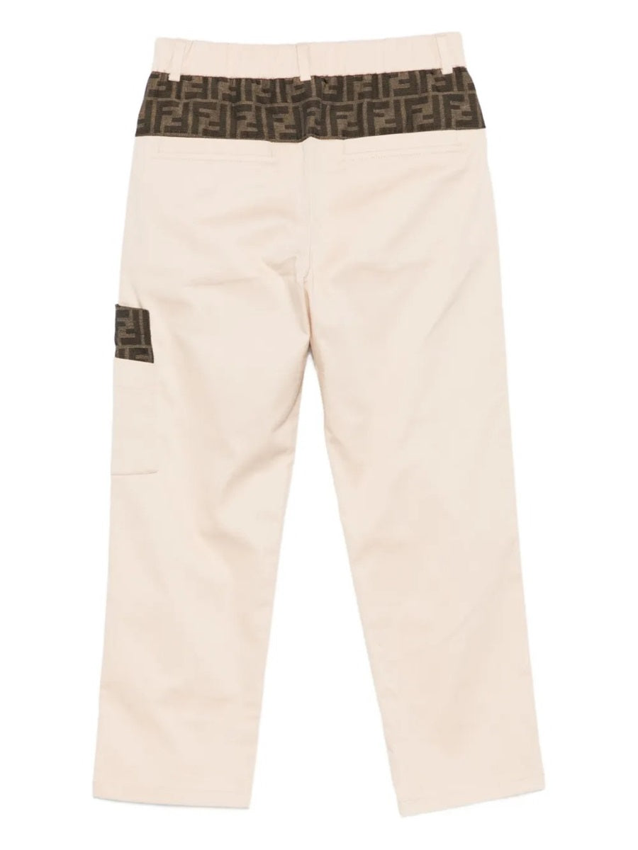 FENDI Unisex Kids Gabardine Trousers - FW25