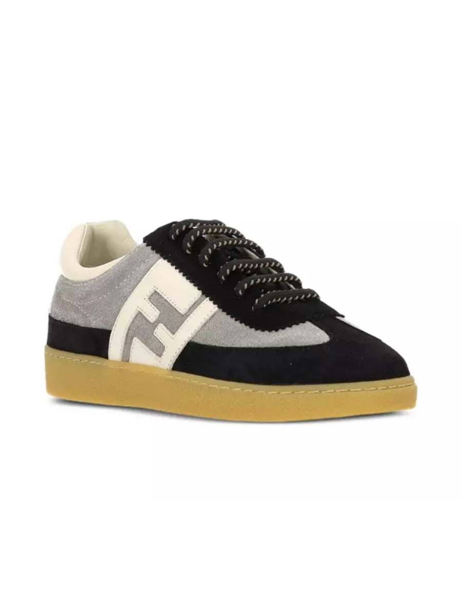 FENDI Logo Leather Sneakers for Kids