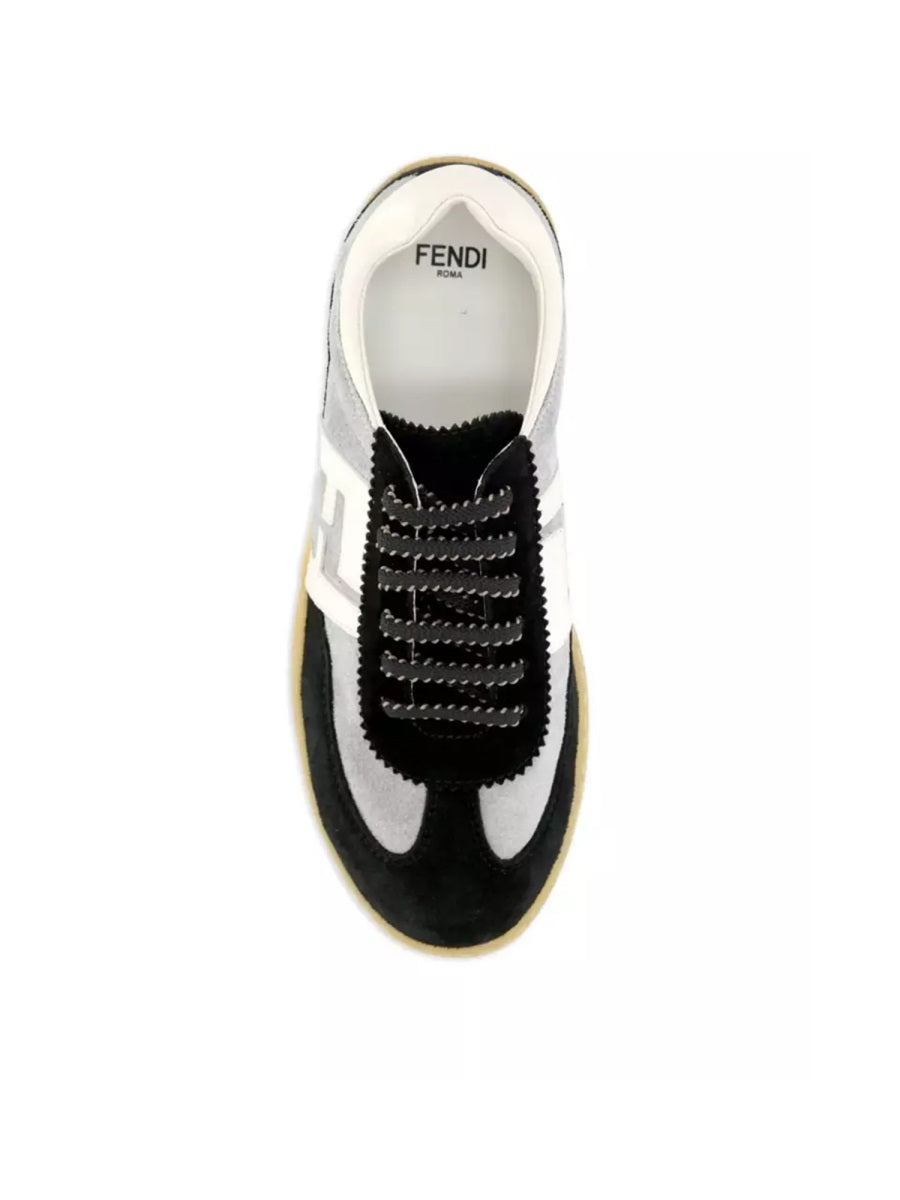 FENDI Logo Leather Sneakers for Kids