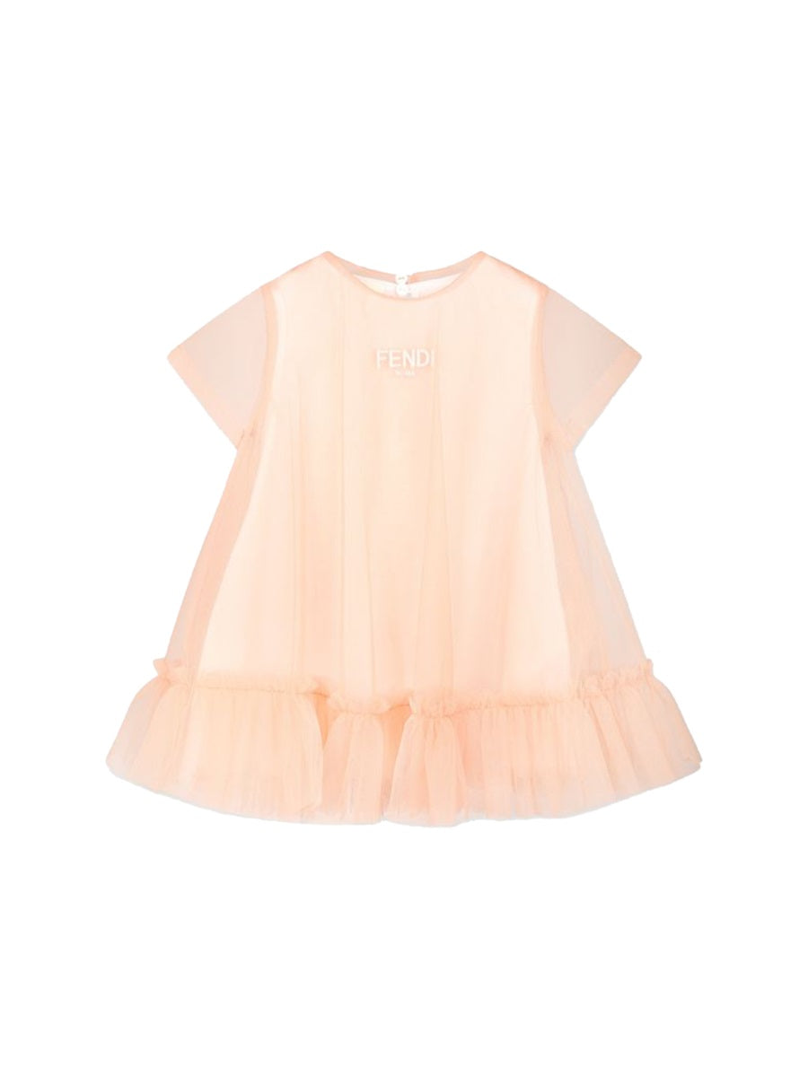 FENDI Mini Tulle Dress for Baby Girls