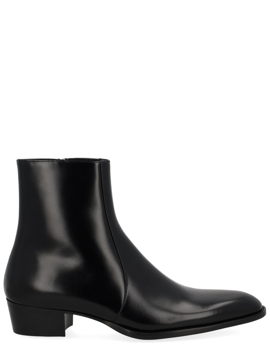 SAINT LAURENT Leather Roman Boots for Men