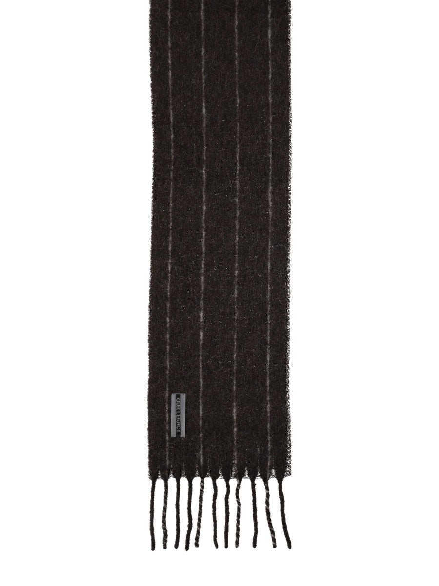 OUR LEGACY Textured Fuzzy Alpaca Scarf