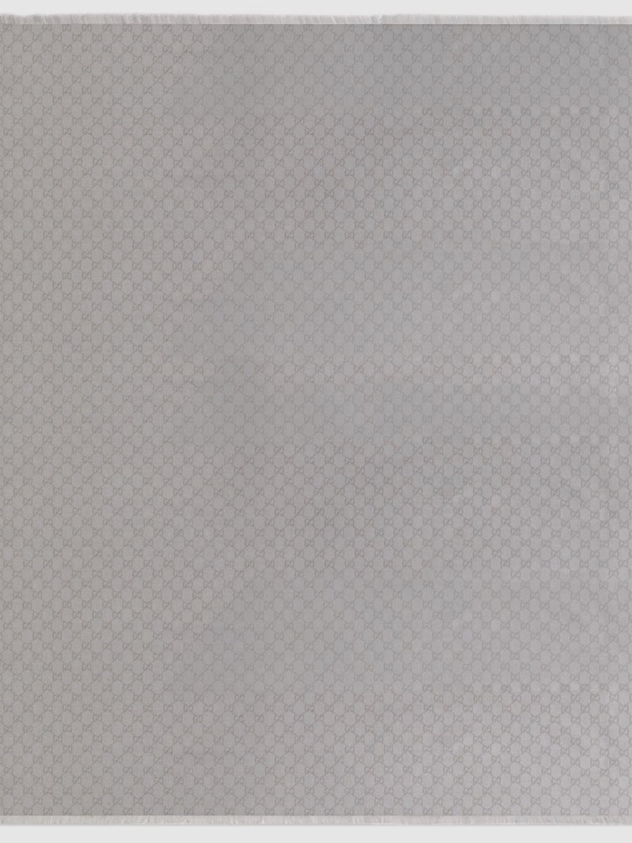 GUCCI Wool and Cotton Blend Scarf