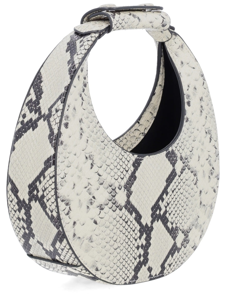 STAUD Mini Animalier Cow Leather Handbag