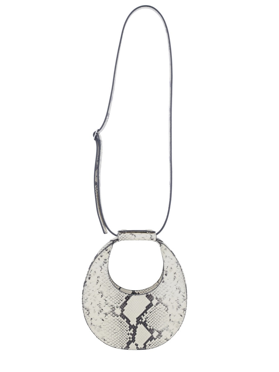 STAUD Mini Animalier Cow Leather Handbag