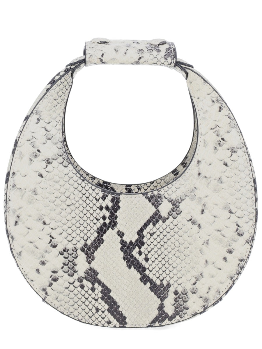 STAUD Mini Animalier Cow Leather Handbag