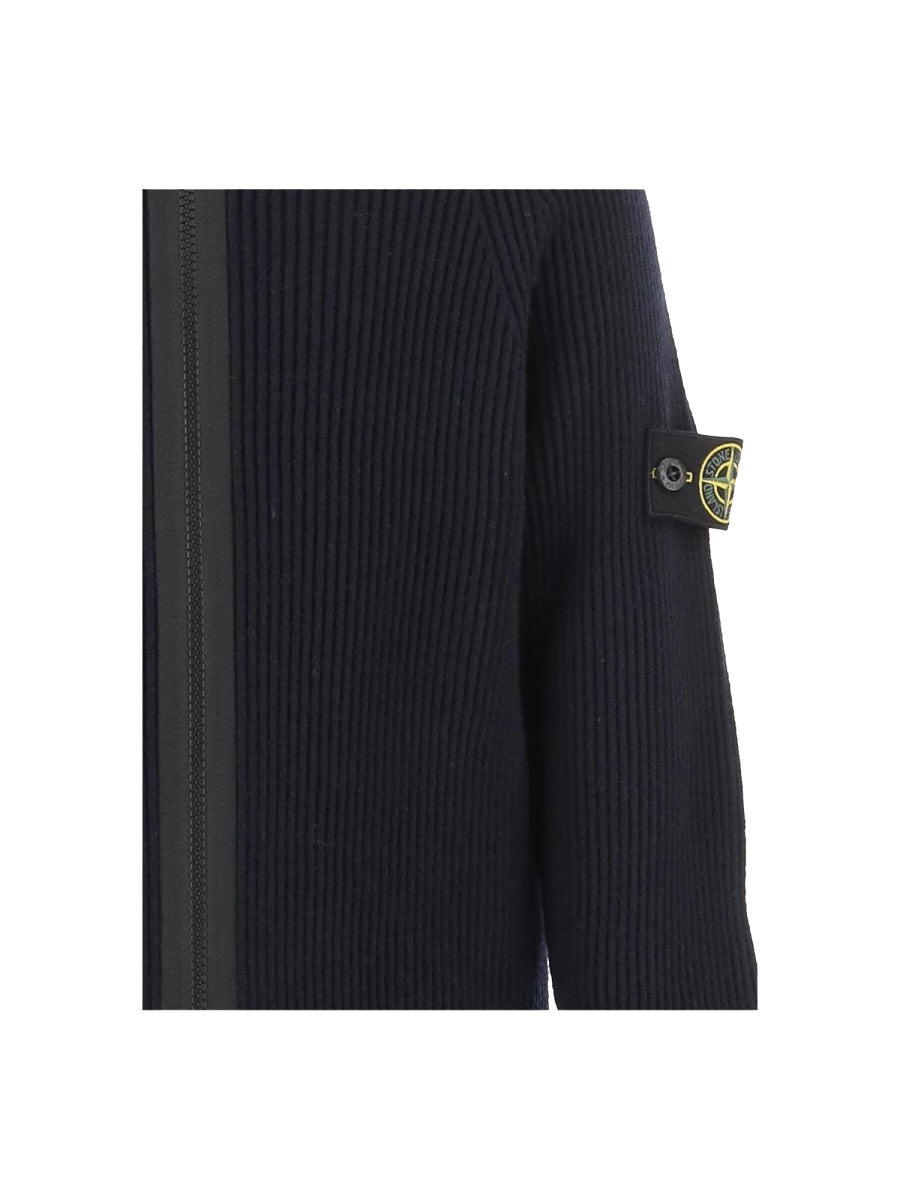STONE ISLAND Unisex Mini Virgin Wool Sweater for Kids