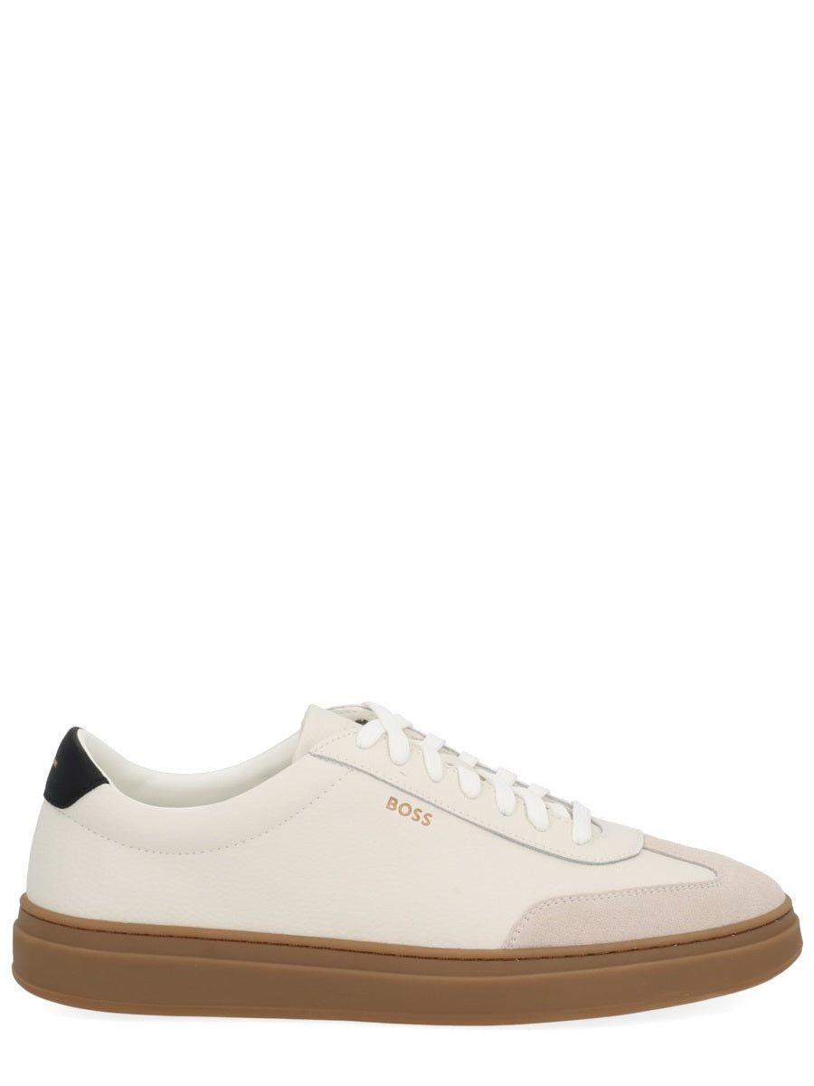 BOSS Men's Premium Leather Sneakers