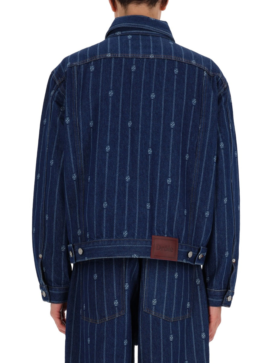 DRÔLE DE MONSIEUR Casual Stonewash Jacket for Men - FW25