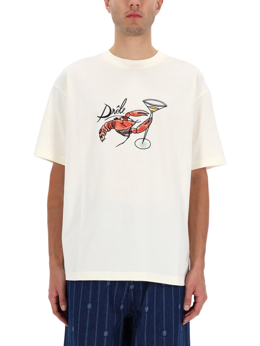 DRÔLE DE MONSIEUR Classic Cotton T-Shirt for Men