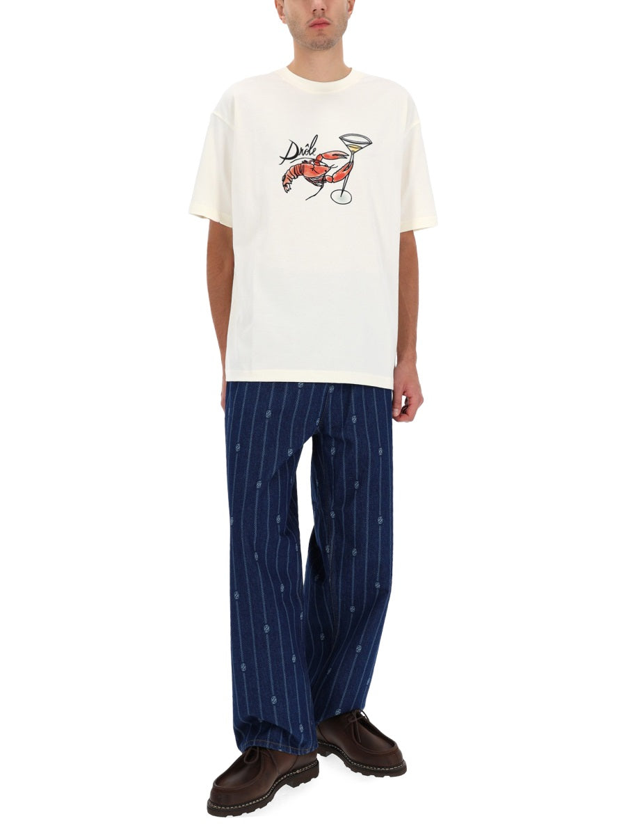 DRÔLE DE MONSIEUR Classic Cotton T-Shirt for Men