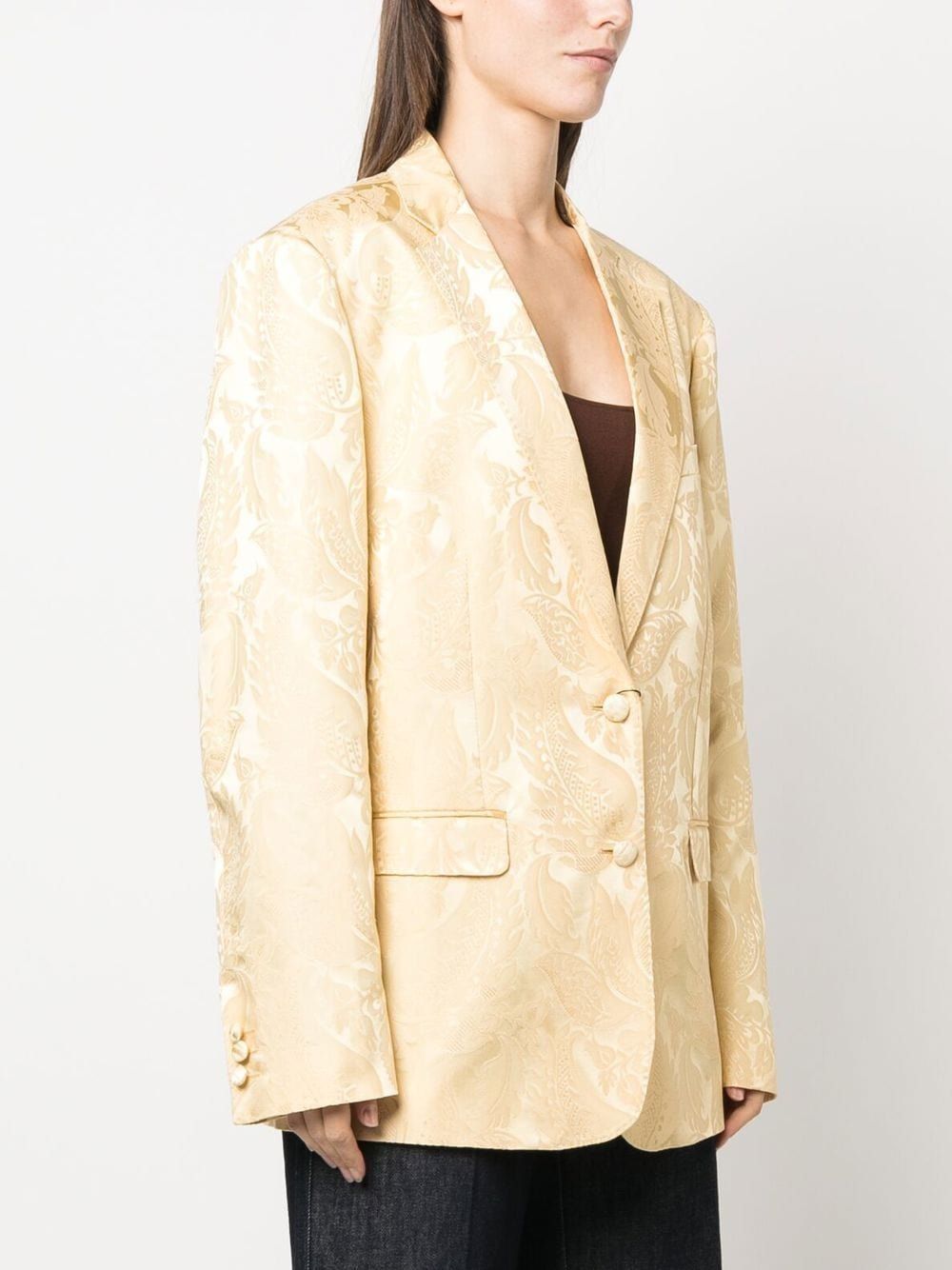 ETRO Patterned-Jacquard Single-Breasted Blazer for Women