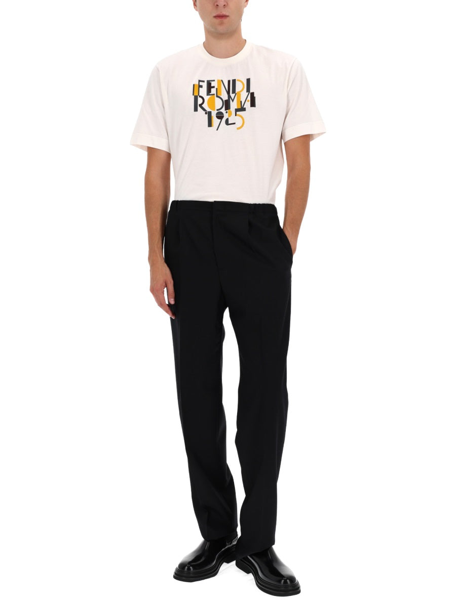 FENDI Luxury Cotton T-Shirt for Men - FW25 Collection