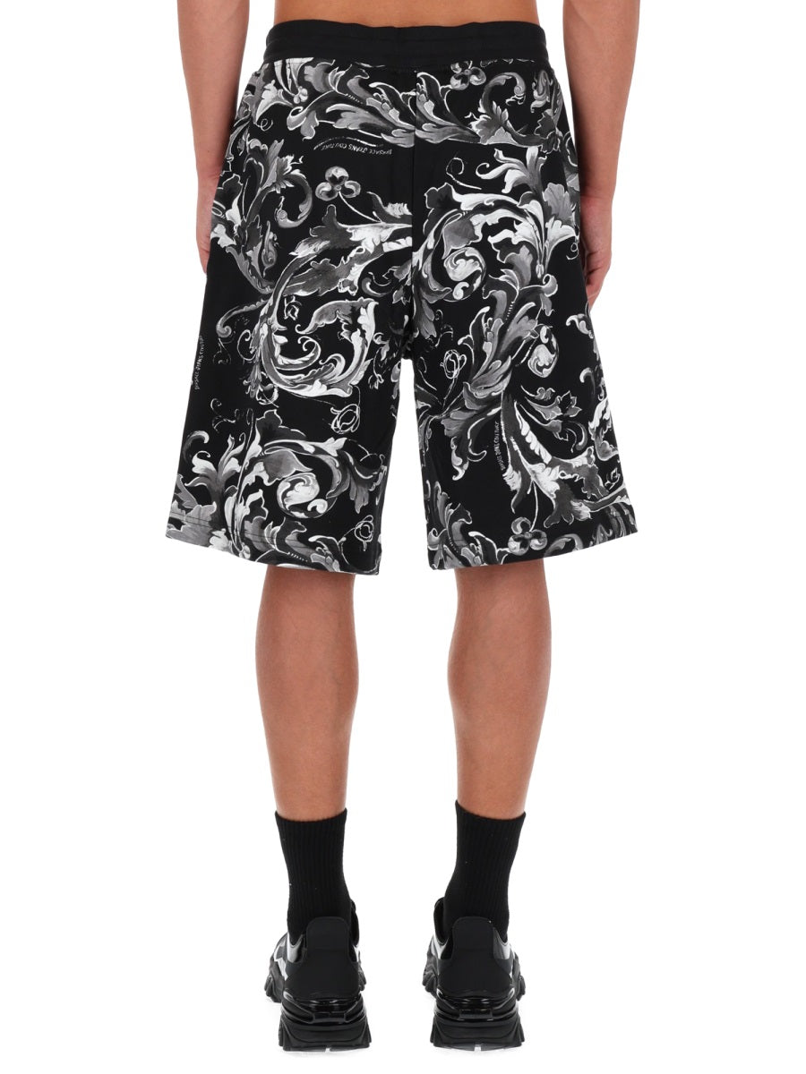 VERSACE JEANS COUTURE Classic Mini Shorts for Men - FW25 Collection
