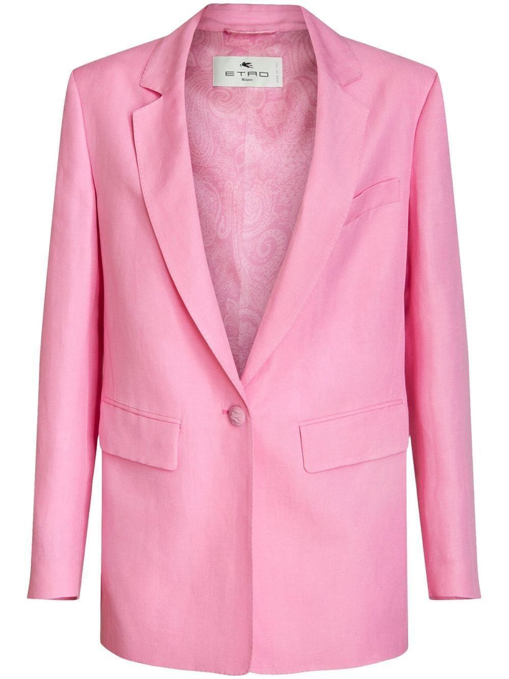 ETRO Tailored Linen and Silk Blazer for Women