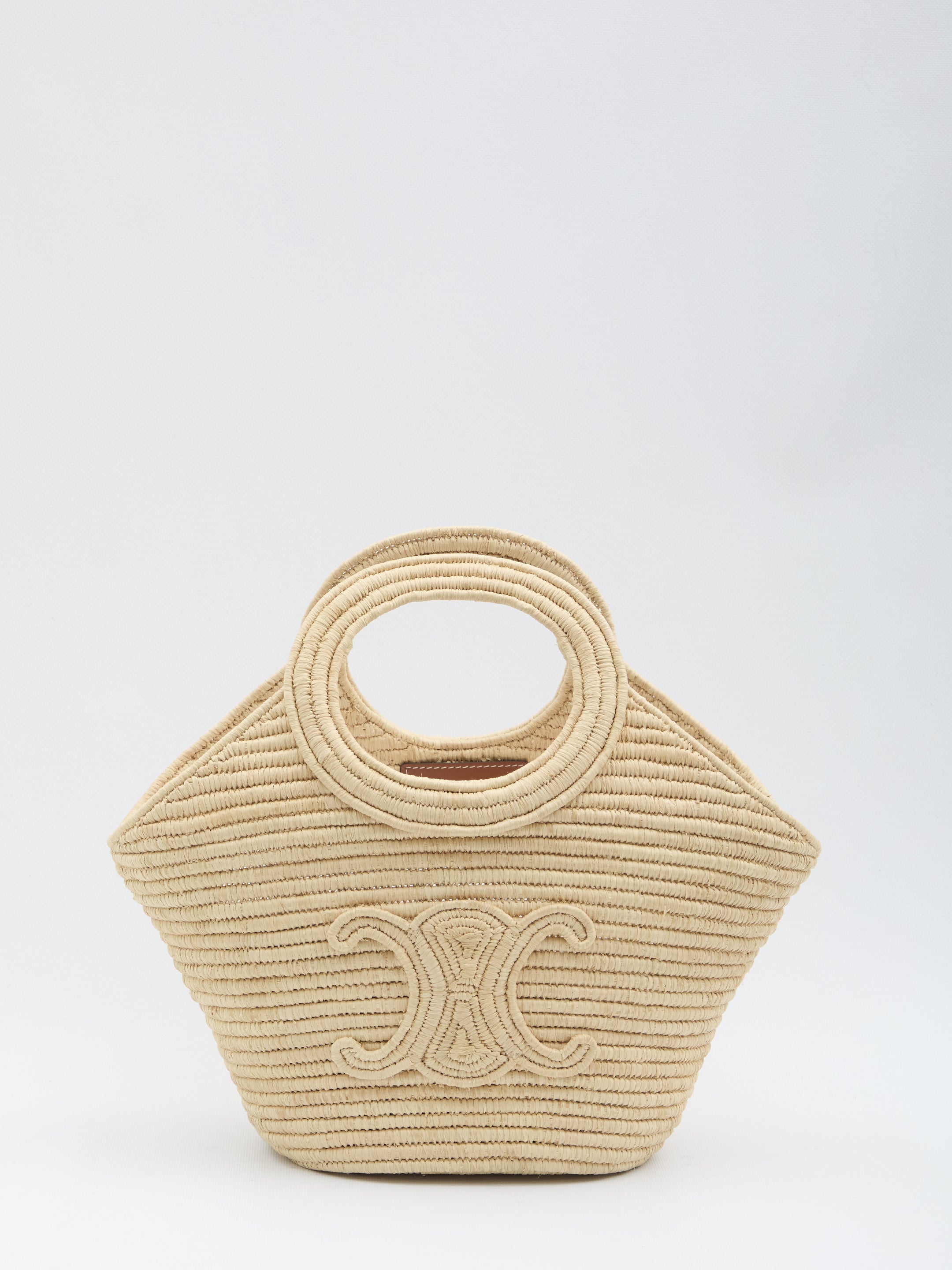 CELINE Braided Panier Mini Shoulder Handbag (21cm x 20cm x 15cm)