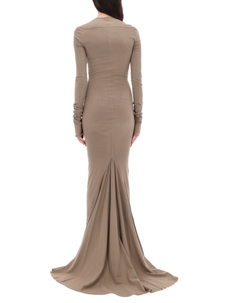 RICK OWENS DRKSHDW Cotton Mini Dress for Women - FW25 Collection