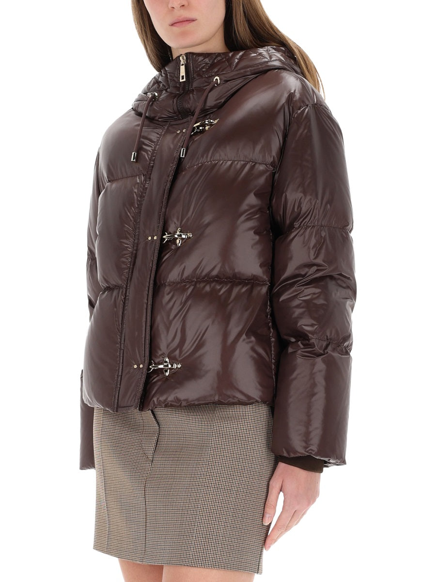 FAY Women's Down Jacket with Hood - Size S