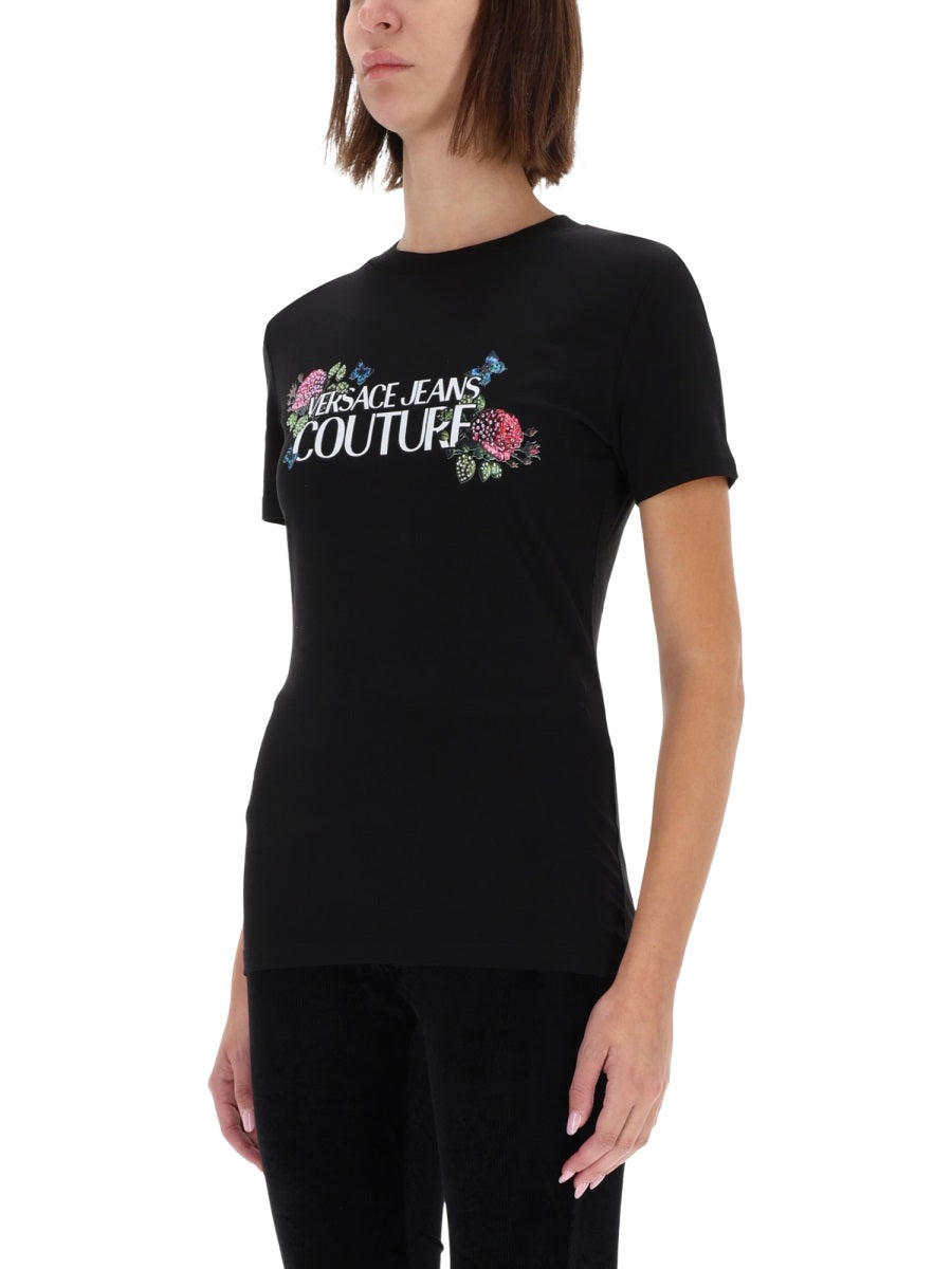 VERSACE JEANS COUTURE Chic Women's T-Shirt for FW25