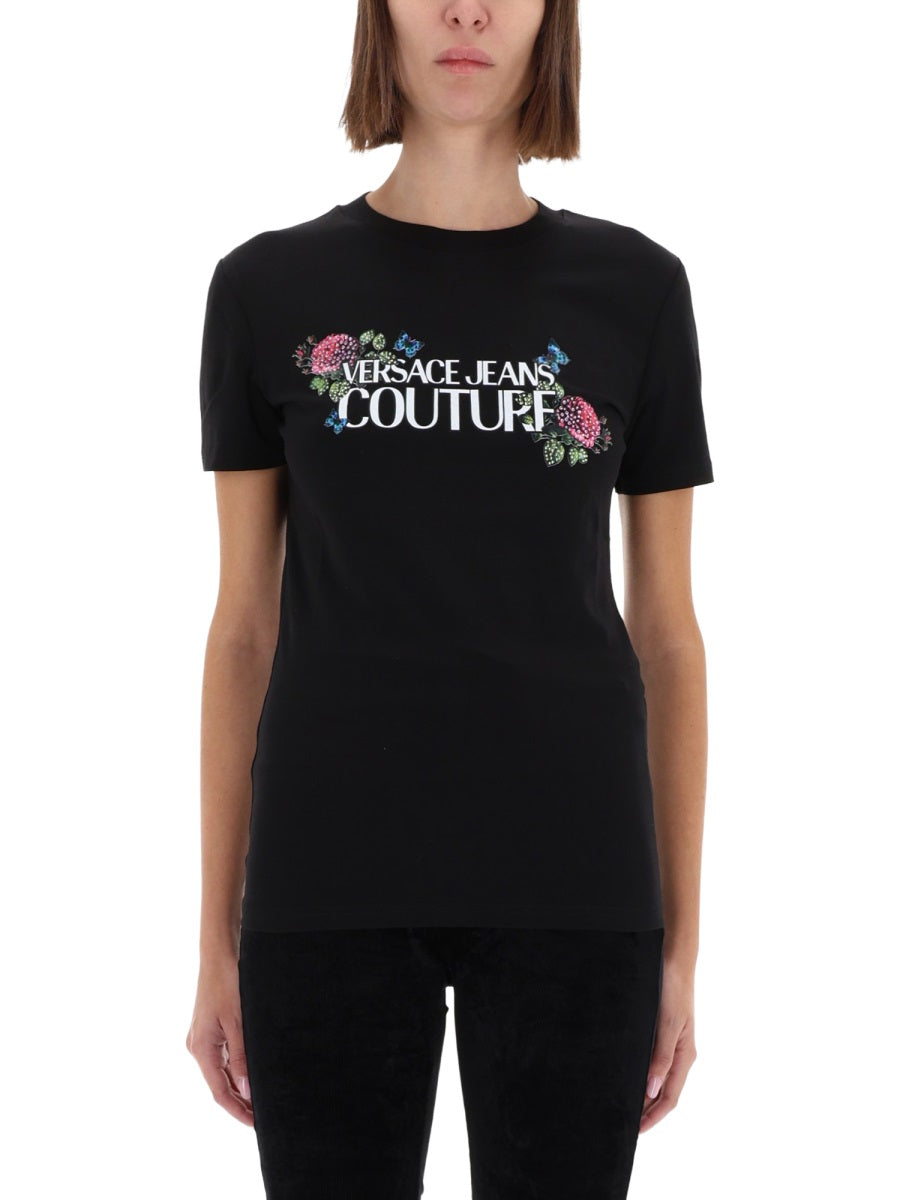 VERSACE JEANS COUTURE Chic Women's T-Shirt for FW25