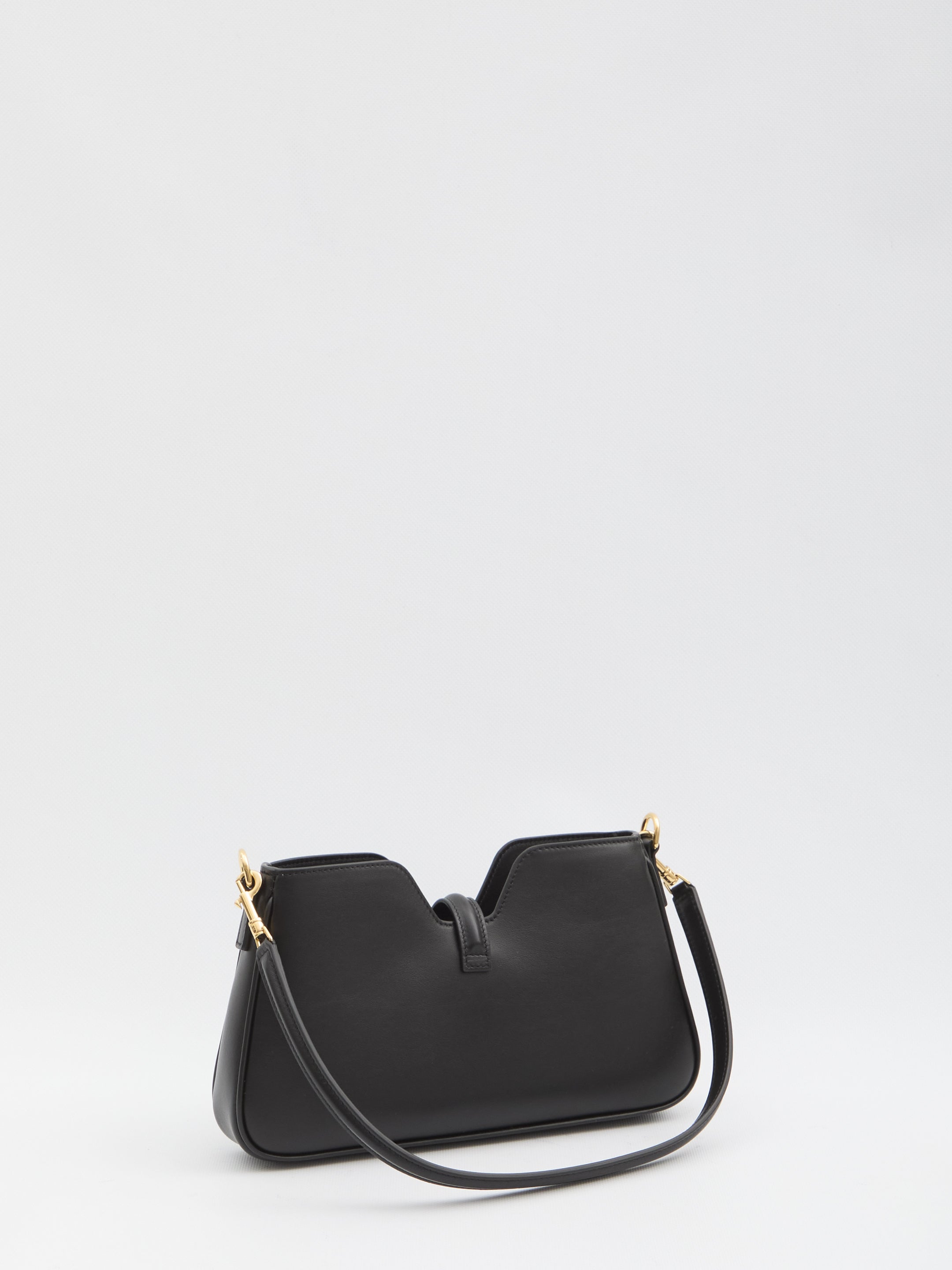 CELINE Mini Handbag with Turn-Lock Closure and Removable Straps