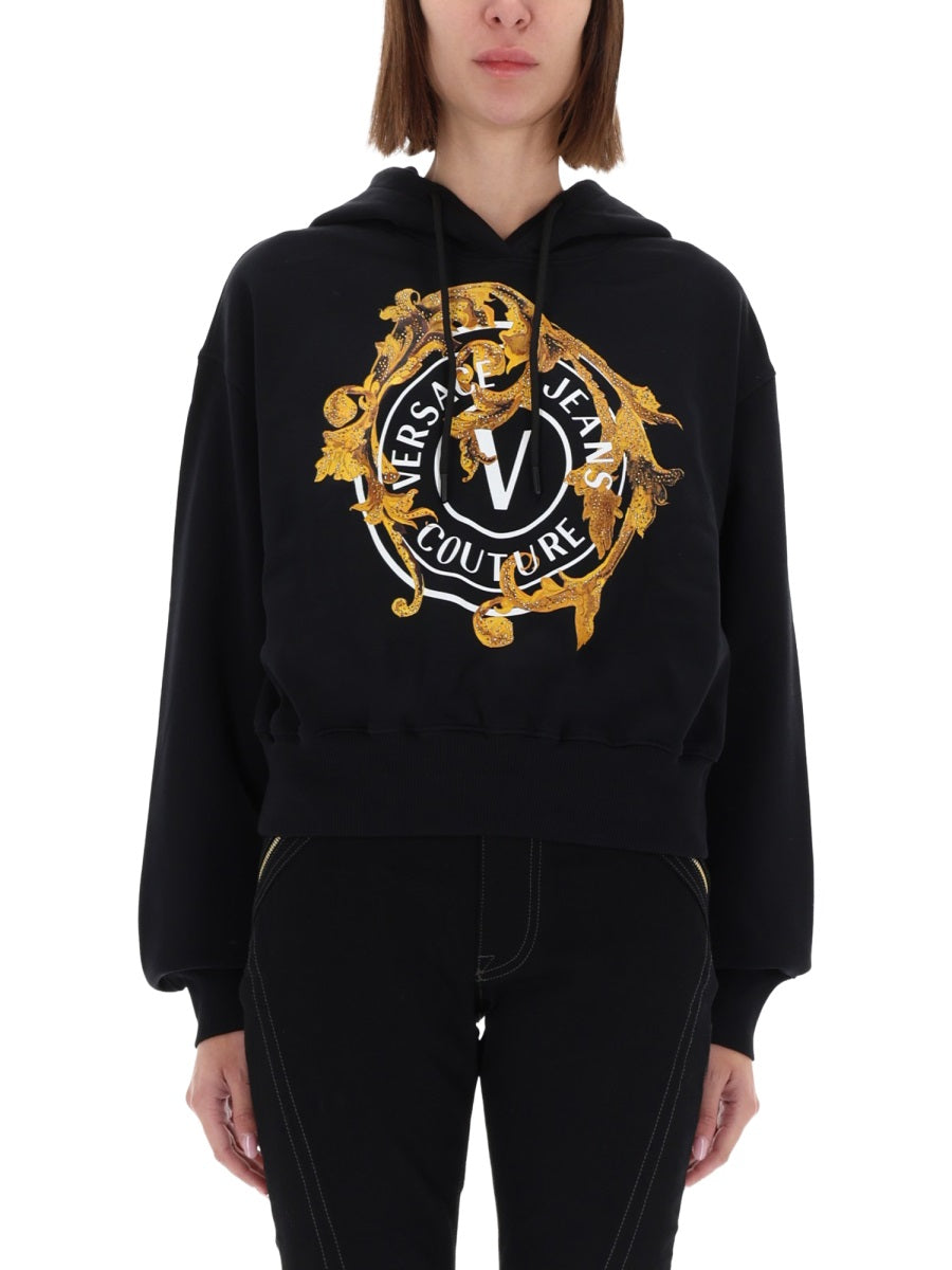 VERSACE JEANS COUTURE Chic Women's Sweatshirt for FW25 Season