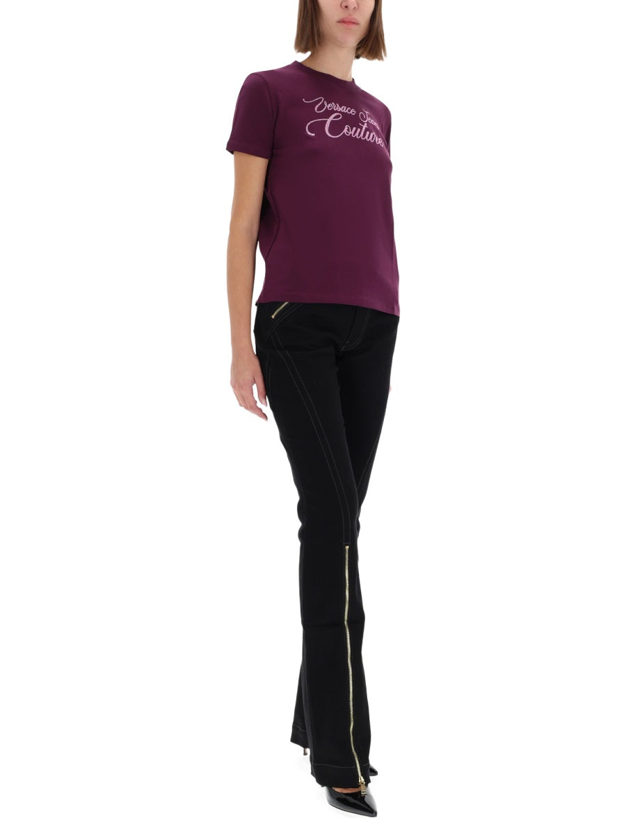 VERSACE JEANS COUTURE Stylish Women's T-Shirt for FW25 Season