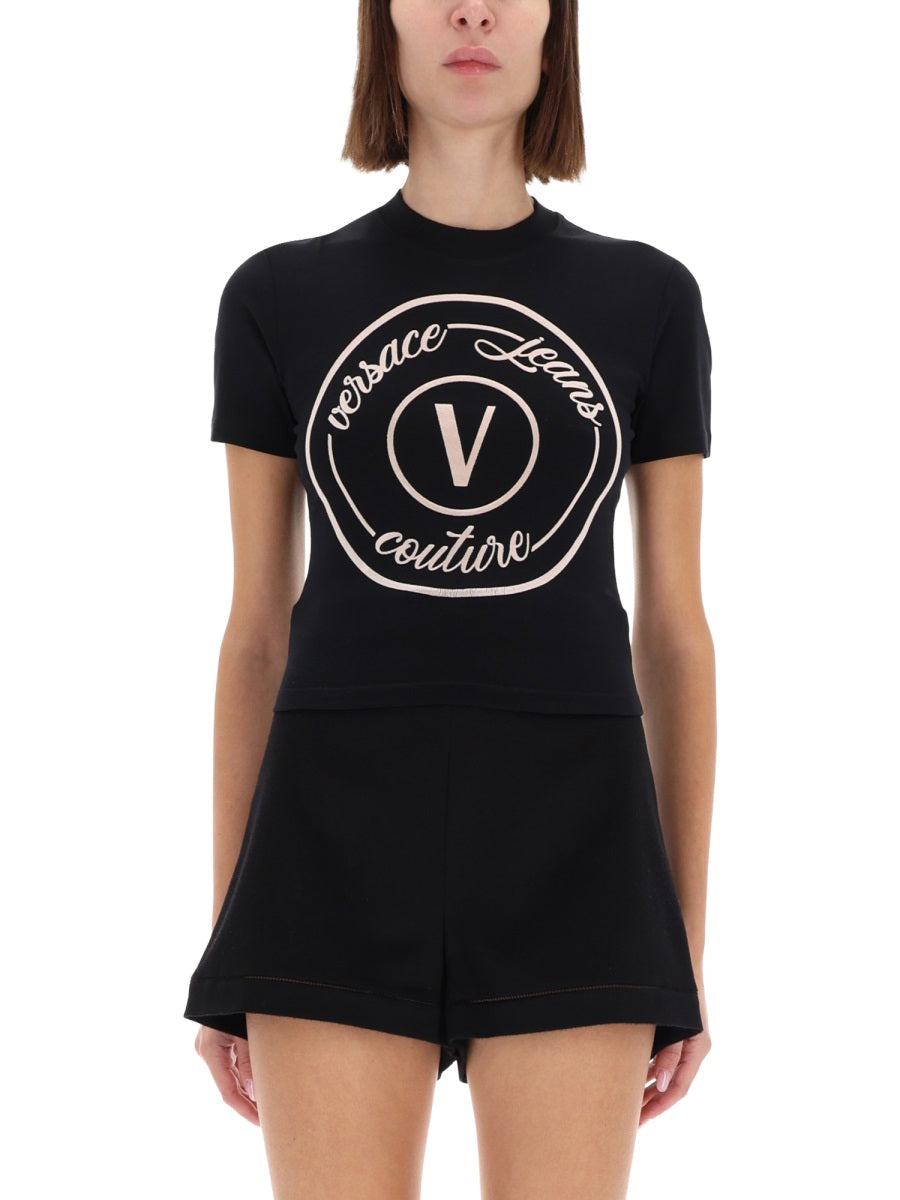VERSACE JEANS COUTURE Chic Women's T-Shirt for FW25 Season