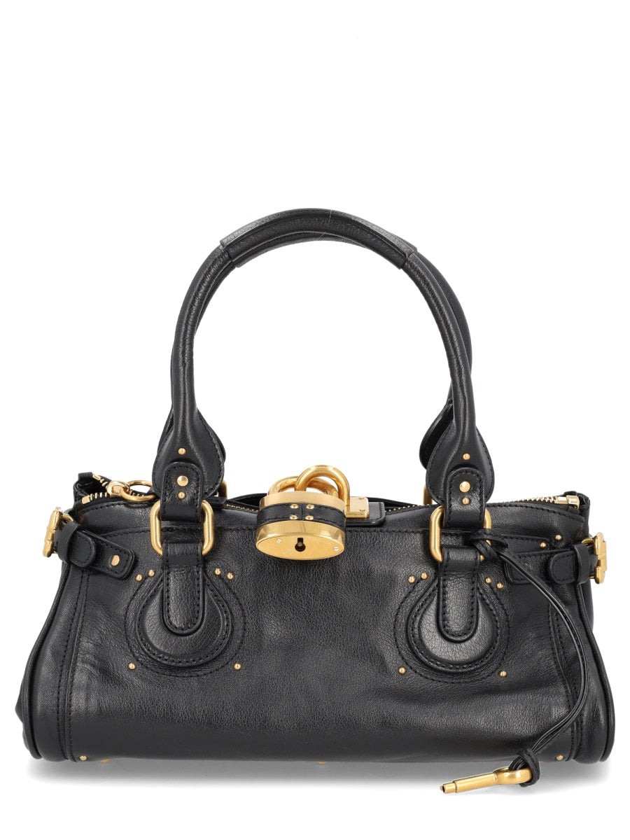 CHLOÉ Buffalo Leather Paddington Handbag - Mini