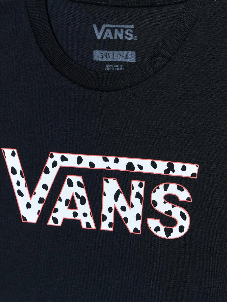 VANS Mini Dalmation V Crew Logo T-Shirt