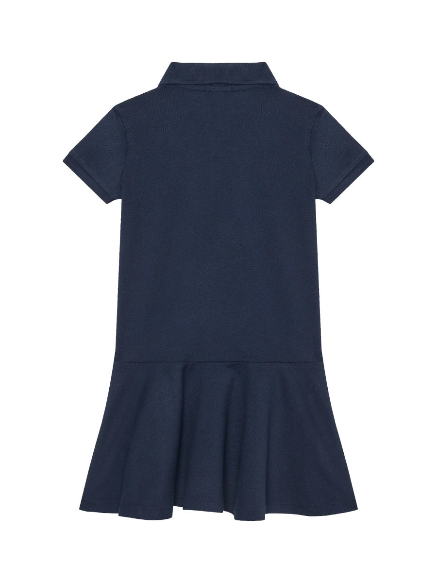 RALPH LAUREN Girls' Polo Mini Dress with Logo