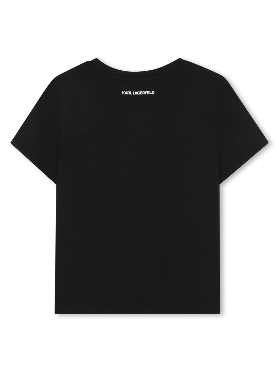 KARL LAGERFELD Logo T-Shirt for Girls