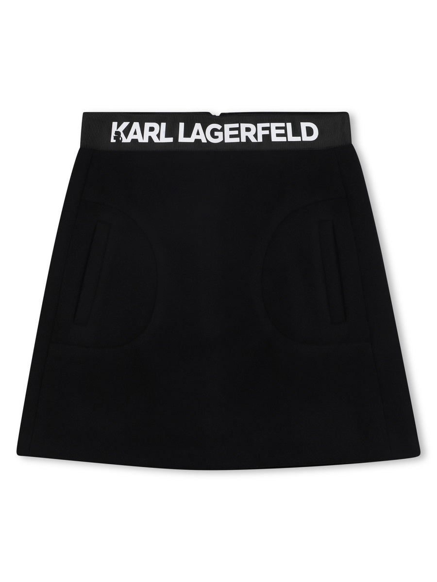 KARL LAGERFELD Logo Mini Skirt for Girls