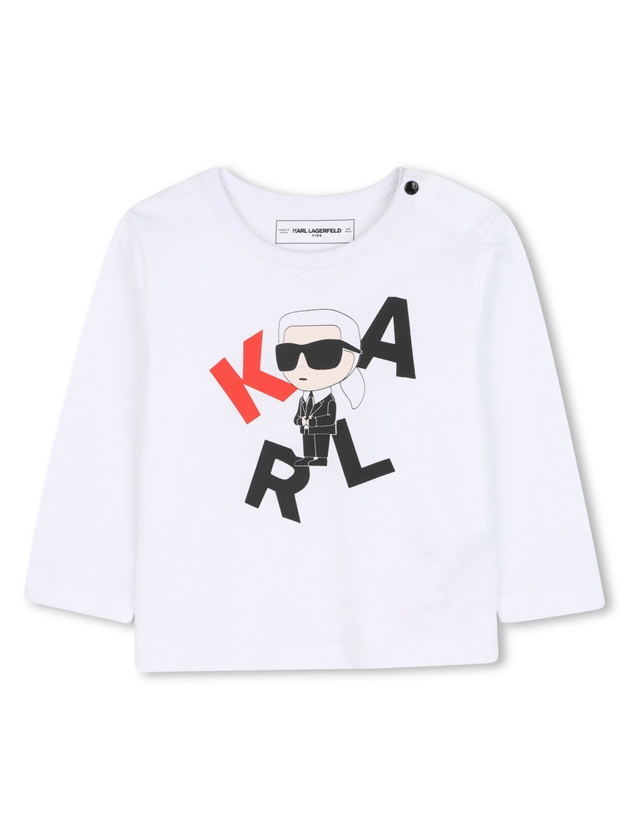 KARL LAGERFELD Logo Mini T-Shirt for Boys