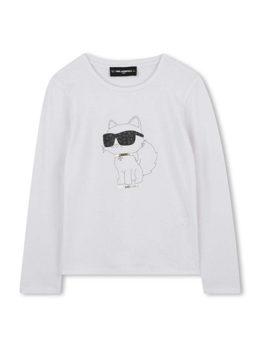 KARL LAGERFELD Girls' Logo T-Shirt