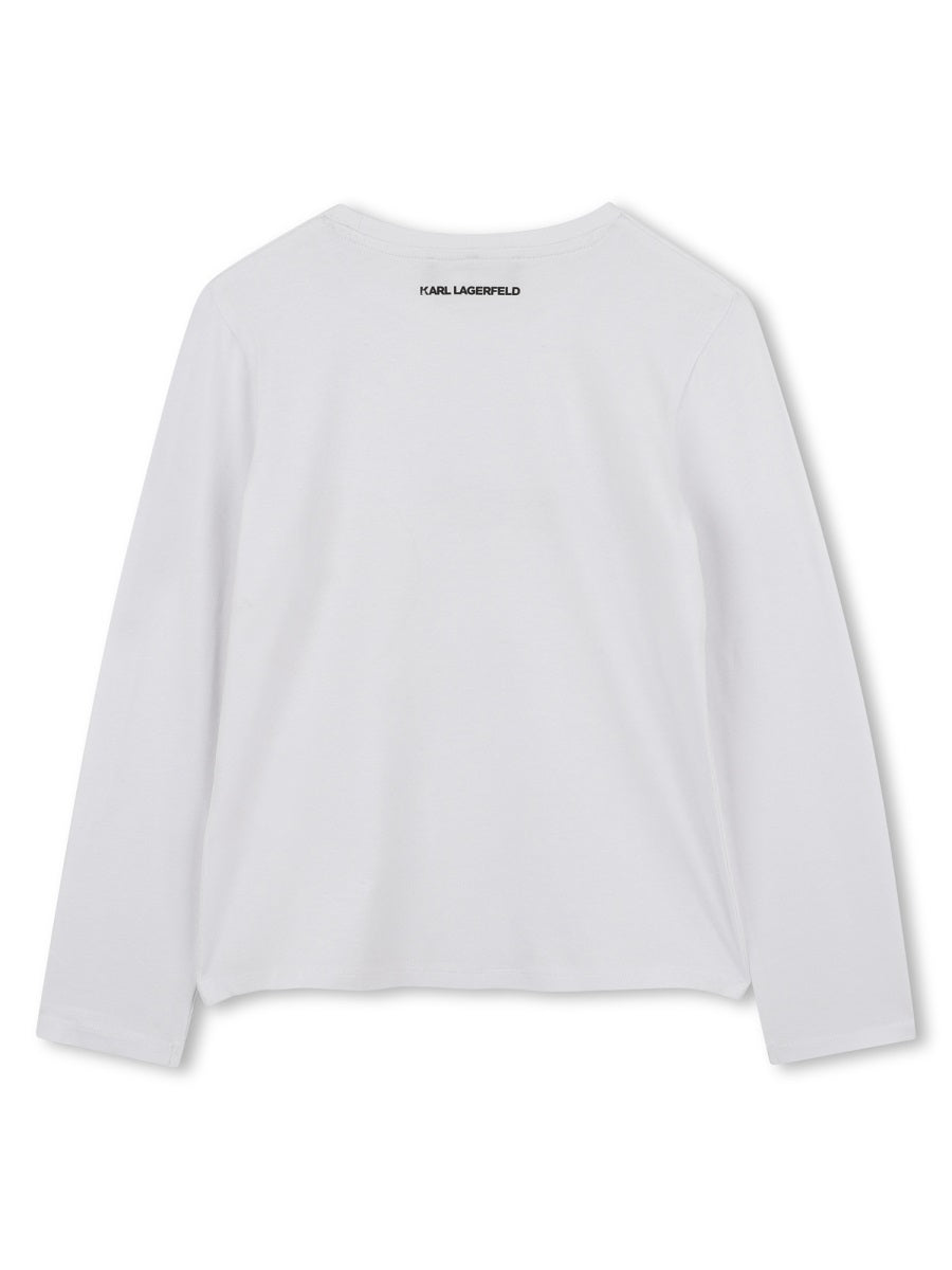 KARL LAGERFELD Girls' Logo T-Shirt