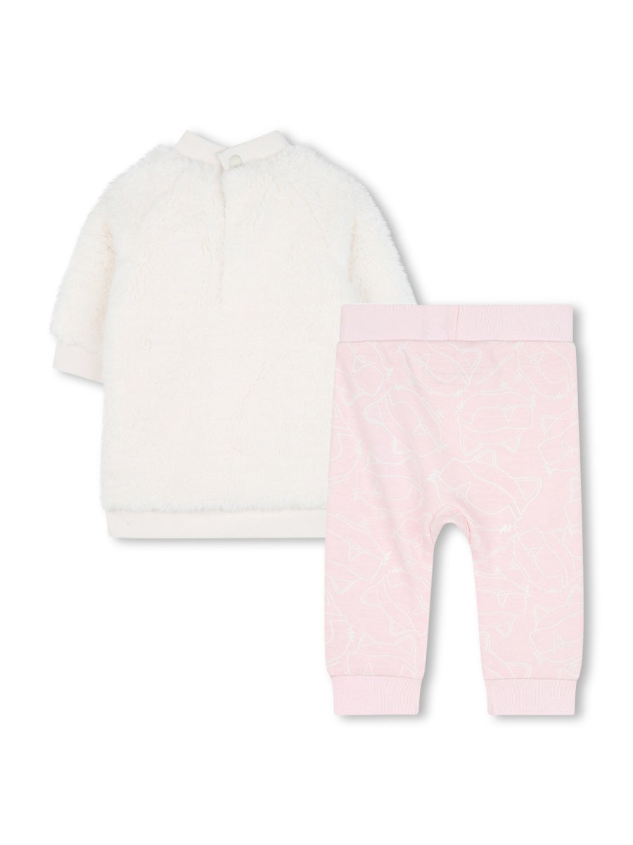 KARL LAGERFELD Chic Mini Shirt and Skirt Set for Baby Girls