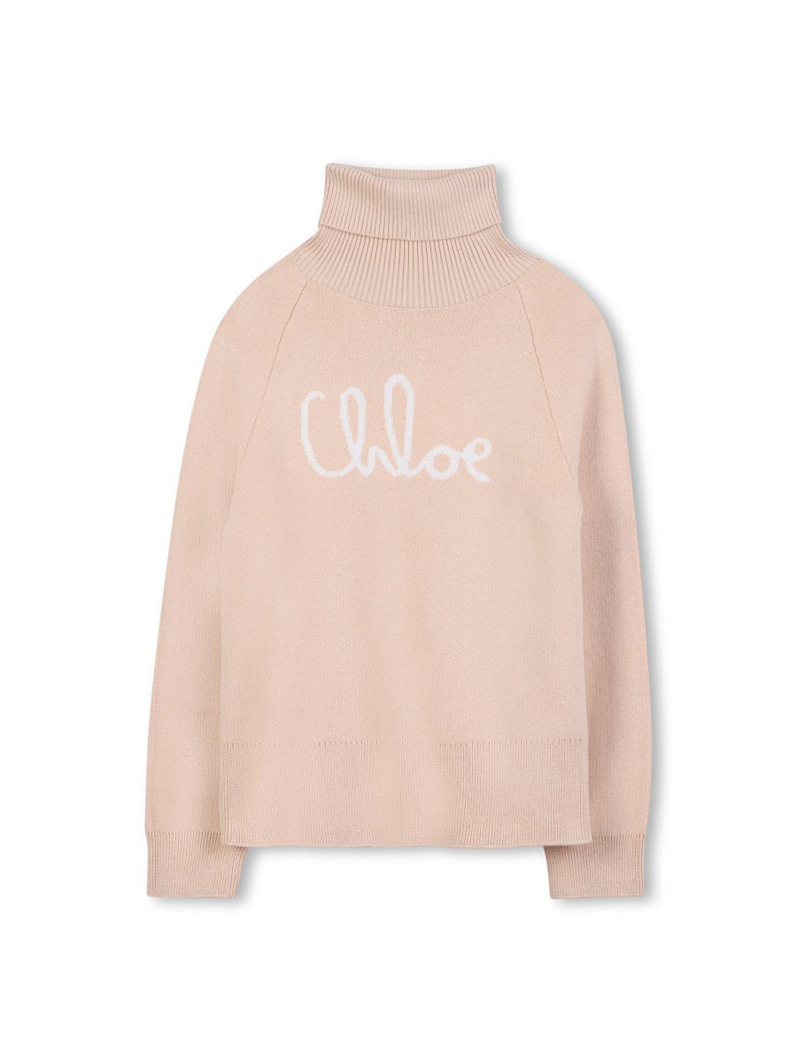 CHLOÉ Logo Pullover for Girls - FW25