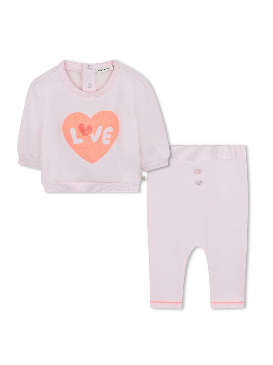 BILLIEBLUSH Mini Girls' Stylish Sweatshirt and Pants Set