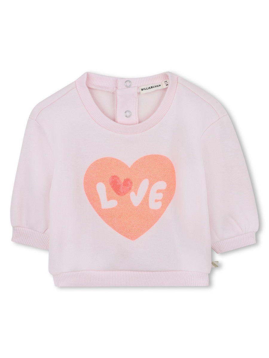 BILLIEBLUSH Mini Girls' Stylish Sweatshirt and Pants Set
