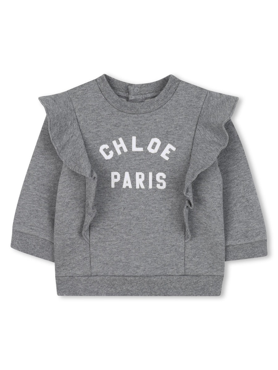 CHLOÉ Mini Logo Sweatshirt for Girls