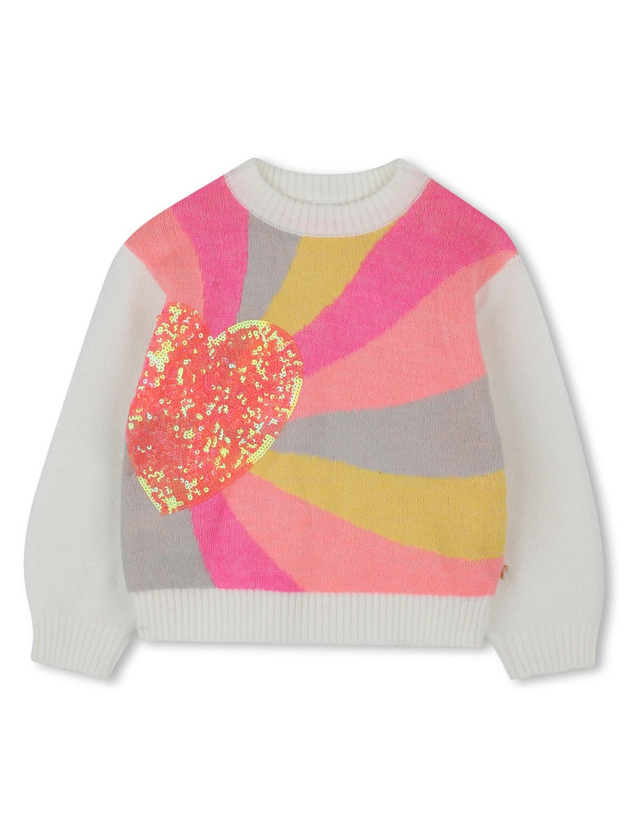 BILLIEBLUSH Rainbow Heart Mini Sweatshirt for Girls