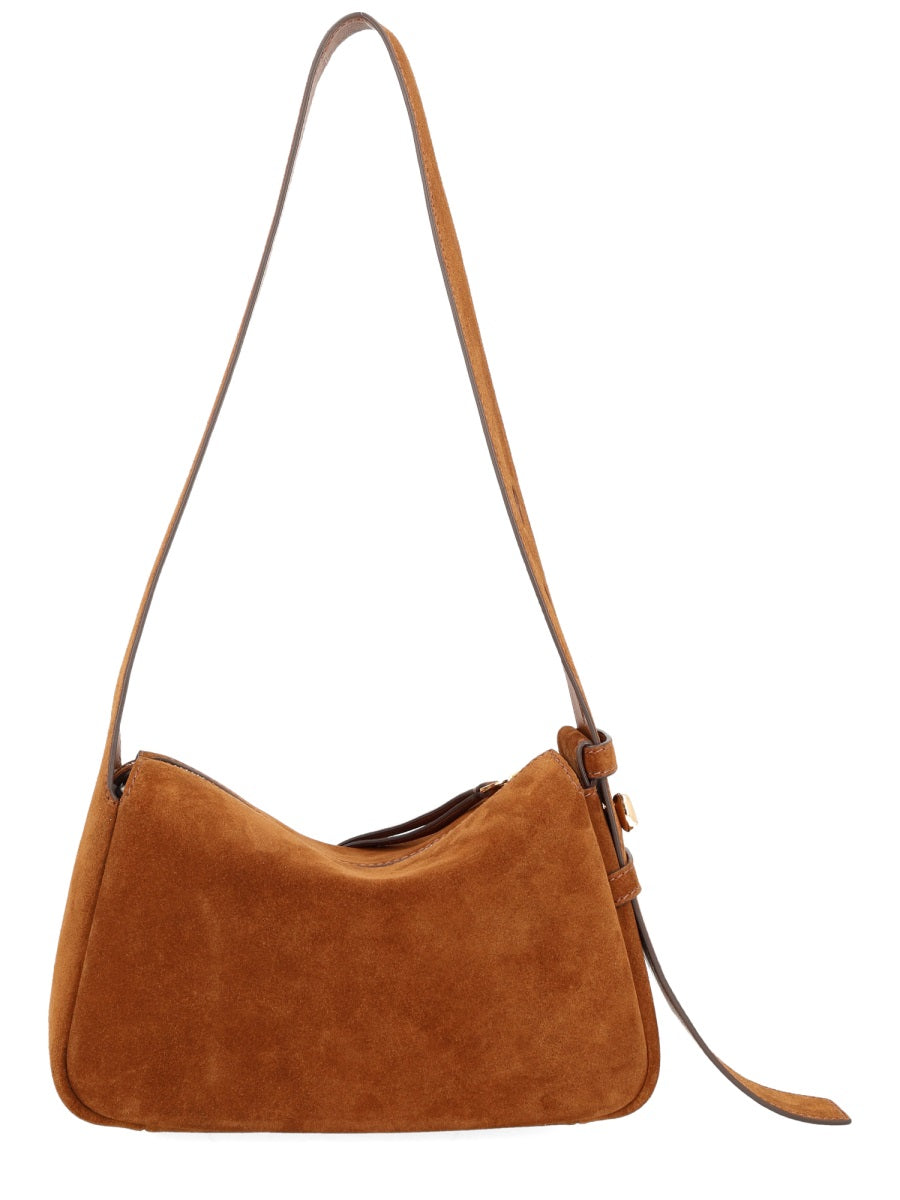 TORY BURCH Chic Suede and Leather Handbag