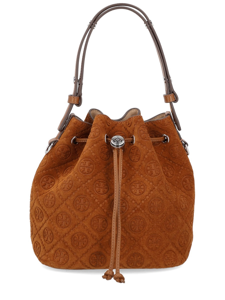 TORY BURCH Suede and Leather Handbag - Women's Mini Style